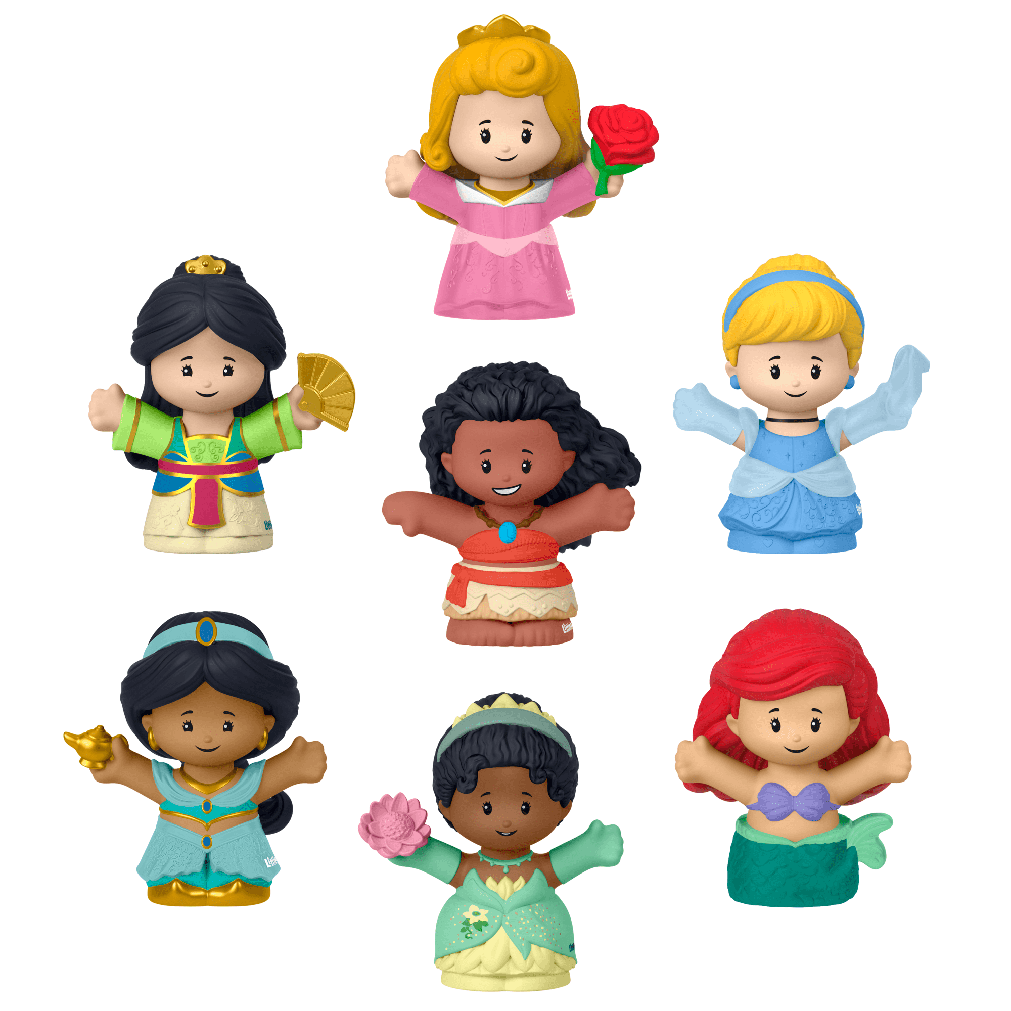 fisher price Little People Disney Princesa Juguete para Beb??s Paquete de 7 Figuras de Princesas