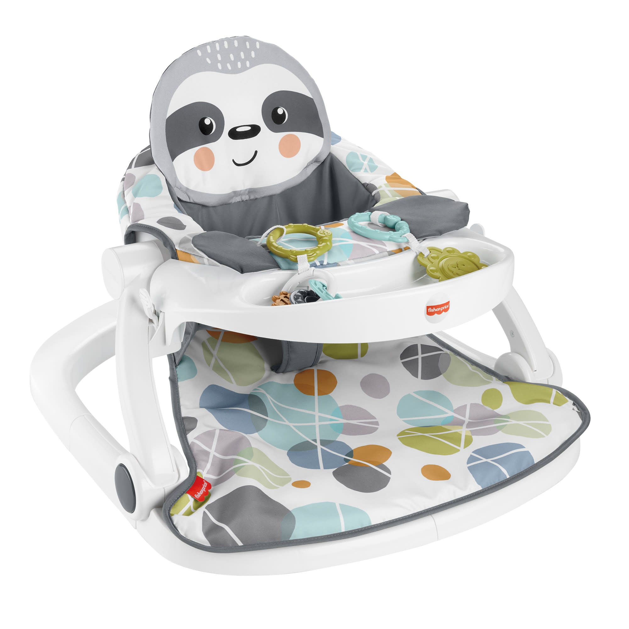 fisher price Fisher-Price Sit-Me-Up Floor Seat With Tray, Portable Baby Chair With Toys, Cute Sloth