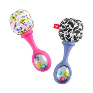 fisher price Fisher-Price Rattle ??n Rock Maracas Set Of 2 Baby Rattles, Newborn Toys, Pink